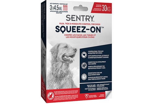 Squeez-On. Flea, Tick & Mosquito Control for Dogs over 30kg